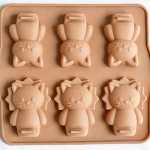 Animal Silicone Mould - Lion & Kitty