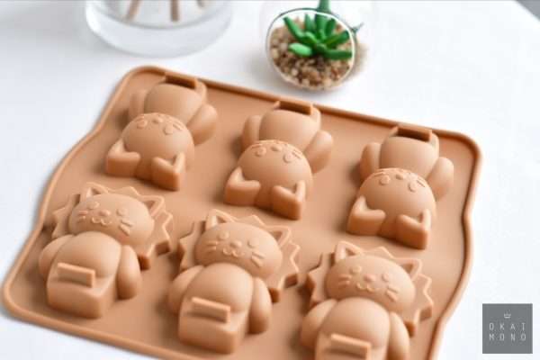 NEW! Animal Silicone Mould - Lion & Kitty 4
