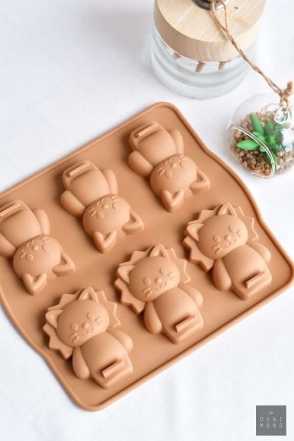 NEW! Animal Silicone Mould - Lion & Kitty 6